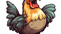Ayam jago kartun png