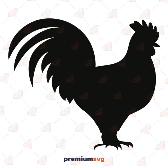 Siluet ayam jago
