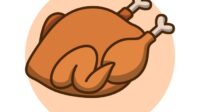 Gambar daging ayam kartun