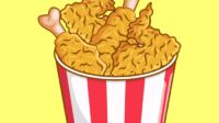 Gambar ayam goreng kartun